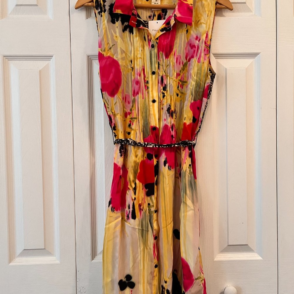 *NWT* Tabitha Button Up Abstract Shirtdress